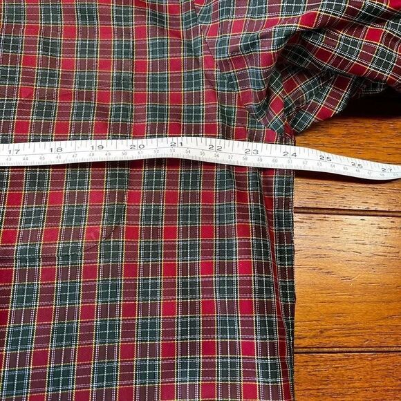 EUC Nordstrom Red Plaid Button-down Shirt Size Lg #MSOC#2 - Picture 2 of 7